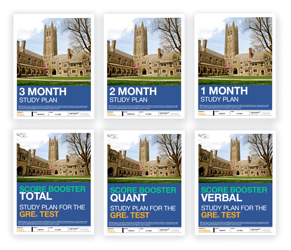 EMPOWER 1, 2, and 3 month plans plus Total, Quant, and Verbal Score Booster plans